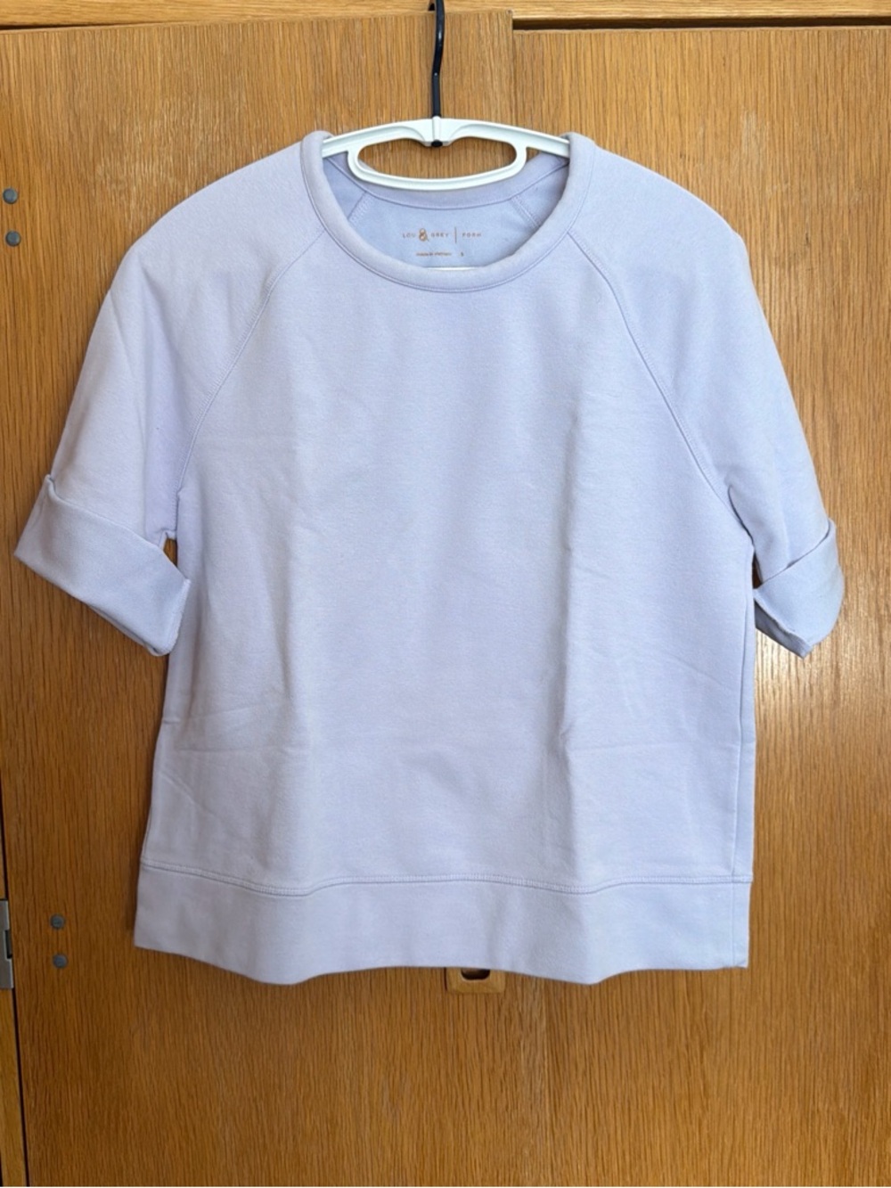 Lou & Grey Light purple Short Sleeve Sweatshirt